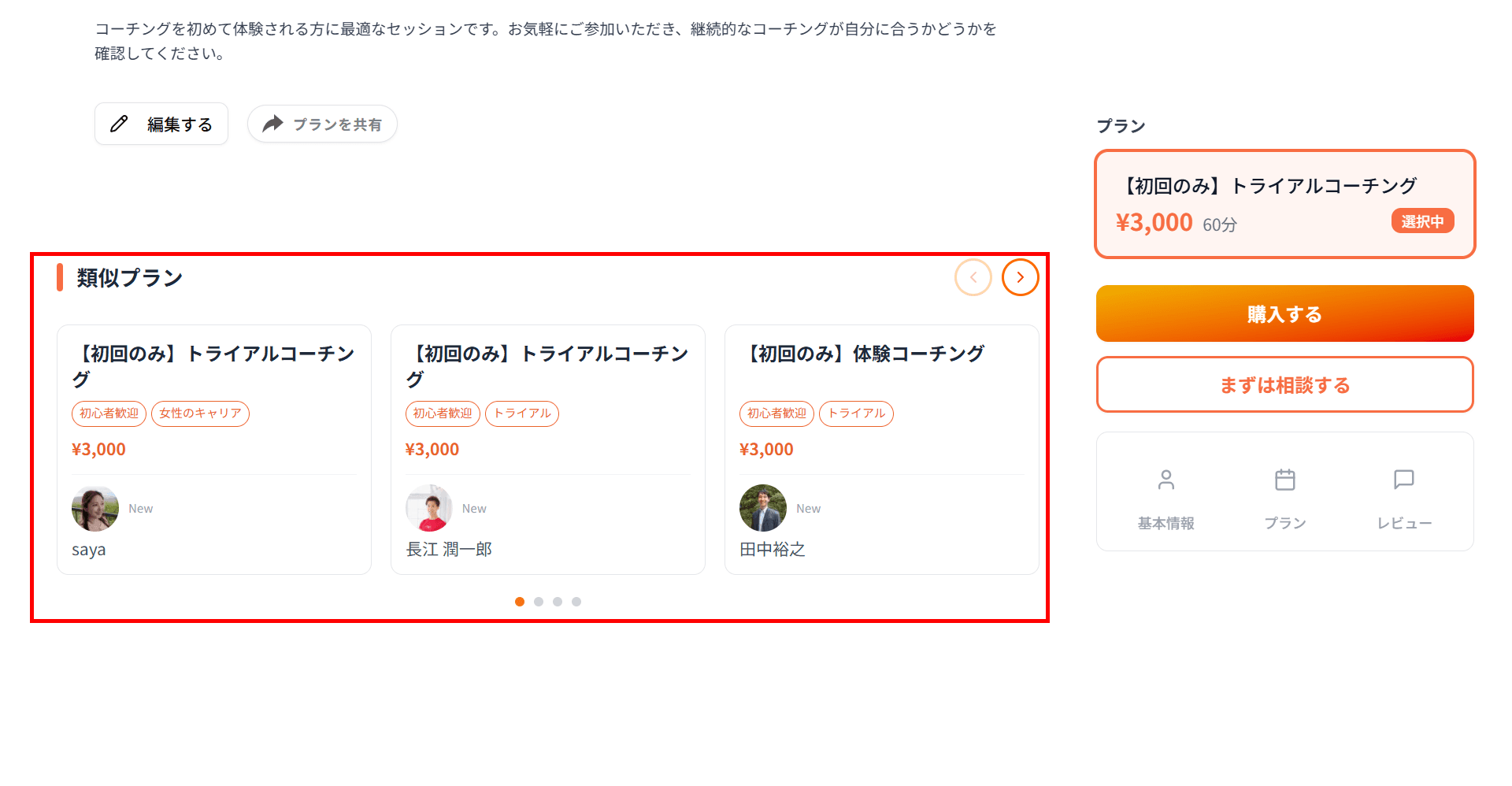 類似プラン